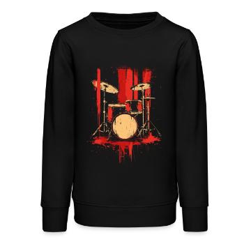 Trapset Retro Style - Teenager Organic Sweatshirt Mini Changer von Stanley/Stella - Schwarz - Vorne - AI Model Teenager Male light (155cm)