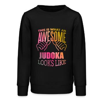 Judo - Teenager Organic Sweatshirt Mini Changer von Stanley/Stella - Schwarz - Vorne - AI Model Teenager Male light (155cm)