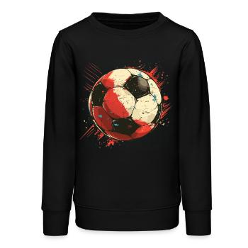 Fußball Grafik - Teenager Organic Sweatshirt Mini Changer von Stanley/Stella - Schwarz - Vorne - AI Model Teenager Male light (155cm)