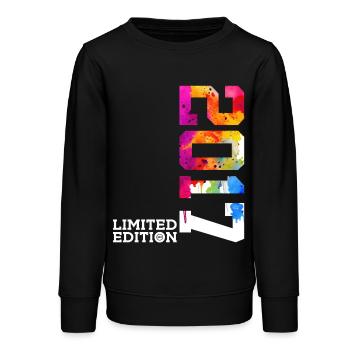 9. GEBURTSTAG LIMITED EDITION 2017 - Teenager Organic Sweatshirt Mini Changer von Stanley/Stella - Schwarz - Vorne - AI Model Teenager Male light (155cm)