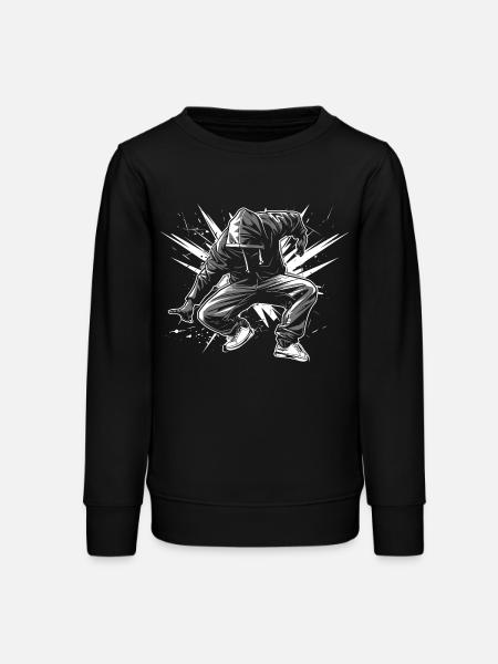 Breakdancer - Teenager Organic Sweatshirt Mini Changer von Stanley/Stella - Schwarz