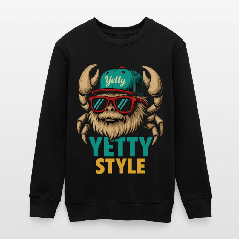 Graphisme Yeti Style Yetty Sweat ado bio Stanley/Stella