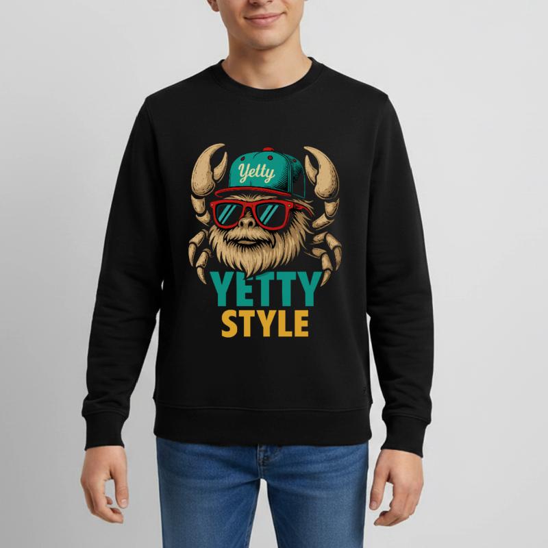 Graphisme Yeti Style Yetty Sweat ado bio Stanley/Stella