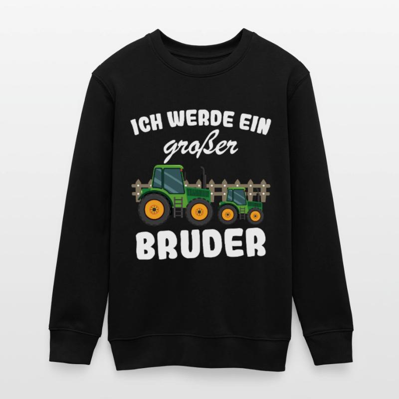 Nachwuchs Verkünden | Ich Werde Großer Bruder 2027 Teenager Organic Sweatshirt Mini Changer von Stanley/Stella