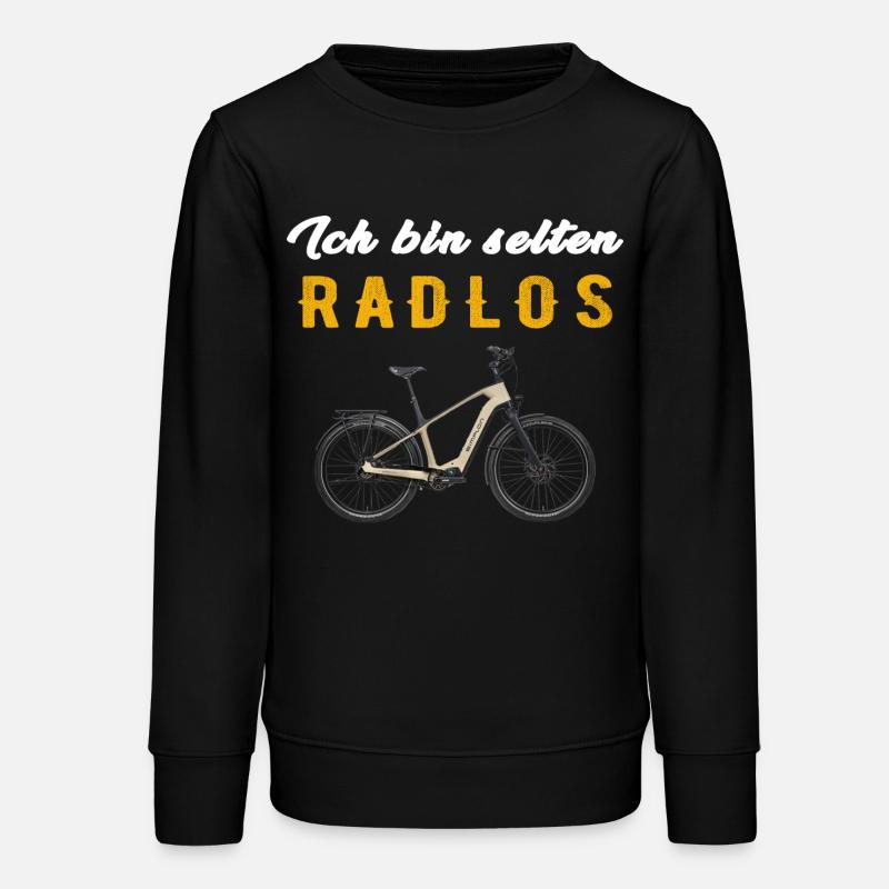 Contraste de vélo électrique sans roues - Sweat ado bio Stanley/Stella - noir