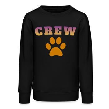 Crew Dog - Teenager Organic Sweatshirt Mini Changer von Stanley/Stella - Schwarz - Vorne - AI Model Teenager Male light (155cm)