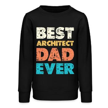 Bester Architekt Dad Aller Zeiten - Teenager Organic Sweatshirt Mini Changer von Stanley/Stella - Schwarz - Vorne - AI Model Teenager Male light (155cm)