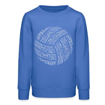 Volleyball - Teenager Organic Sweatshirt Mini Changer von Stanley/Stella - carolina Blue - Vorne - AI Model Teenager Male dark (155cm)
