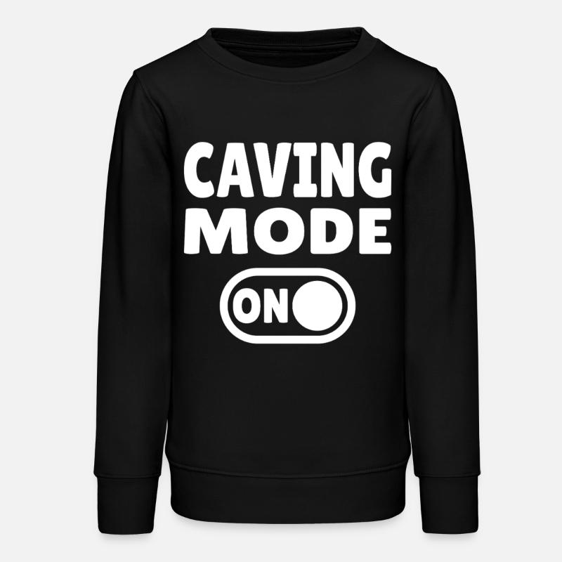 Mode spéléologie activé – Aventure dans la grotte dans le noir - Sweat ado bio Stanley/Stella - noir