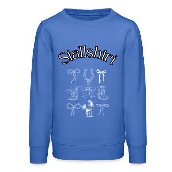 Chemise d’écurie Symboles de l’Ouest - Sweat ado bio Stanley/Stella - carolina blue - Devant - AI Model Teenager Male dark (155cm)