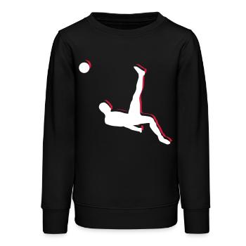 Fußball Fallrückzieher Sport - Teenager Organic Sweatshirt Mini Changer von Stanley/Stella - Schwarz - Vorne - AI Model Teenager Male light (155cm)