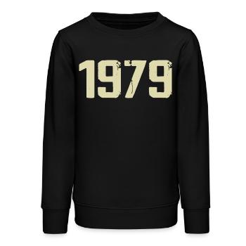 Jubilé 1979 - Sweat ado bio Stanley/Stella - noir - Devant - AI Model Teenager Male light (155cm)