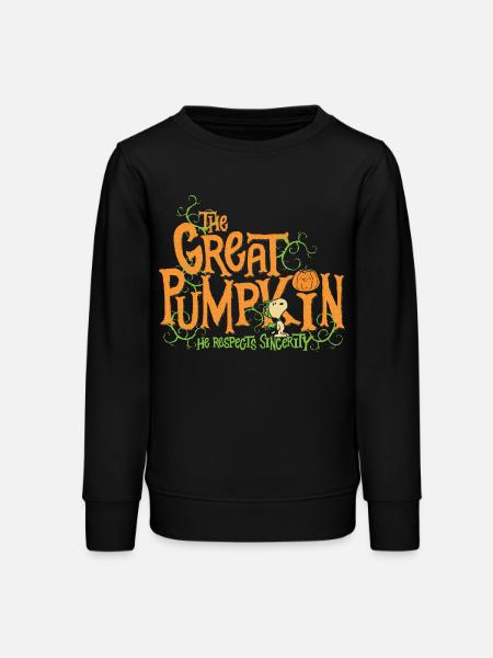 Peanuts Design Halloween Mit Spruch - Teenager Organic Sweatshirt Mini Changer von Stanley/Stella - Schwarz