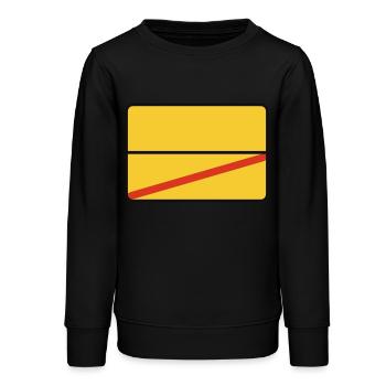 Ortsschild - Teenager Organic Sweatshirt Mini Changer von Stanley/Stella - Schwarz - Vorne - AI Model Teenager Male light (155cm)