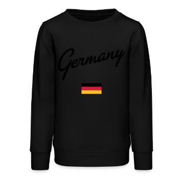 Germany - Teenager Organic Sweatshirt Mini Changer von Stanley/Stella - Schwarz - Vorne - AI Model Teenager Male light (155cm)