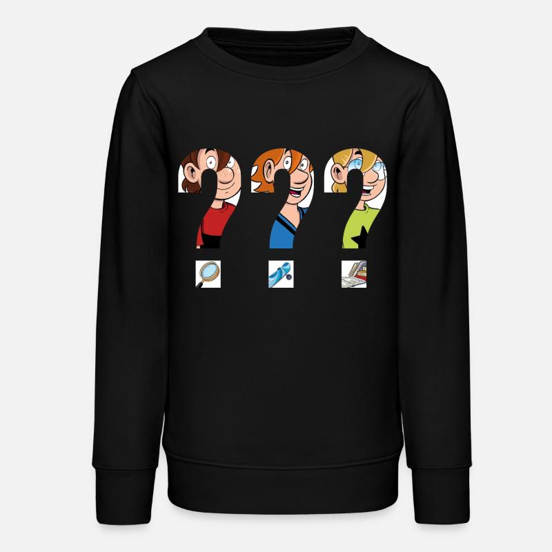 Les Trois ??? Silhouettes Enfants - Sweat ado bio Stanley/Stella - noir