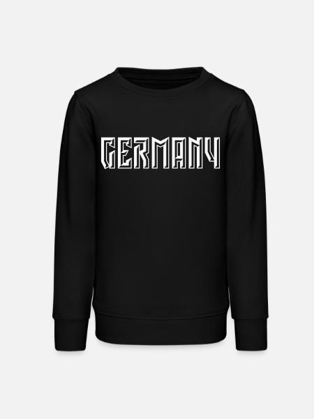 Germany Schriftzug (Relief / 3D / White) - Teenager Organic Sweatshirt Mini Changer von Stanley/Stella - Schwarz