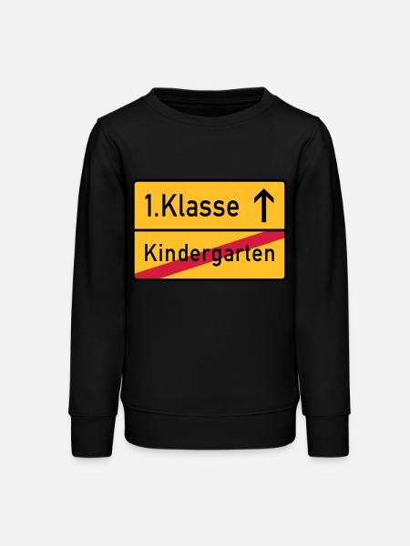erste klasse - Teenager Organic Sweatshirt Mini Changer von Stanley/Stella - Schwarz