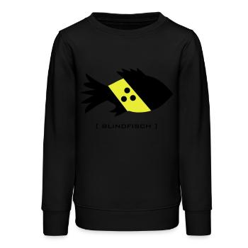 poissons aveugles, aveugles maladroit dork aveugle - Sweat ado bio Stanley/Stella - noir - Devant - AI Model Teenager Male light (155cm)
