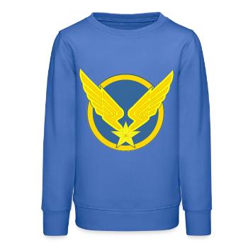 Aviation Légère - Sweat ado bio Stanley/Stella - carolina blue - Devant - AI Model Teenager Male dark (155cm)