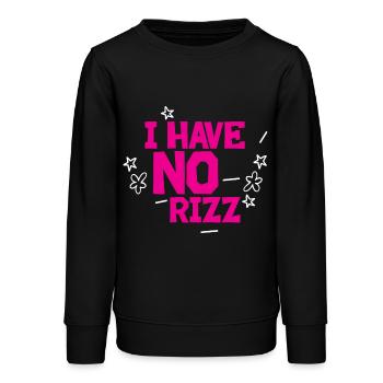 I Have No Rizz - Teenager Organic Sweatshirt Mini Changer von Stanley/Stella - Schwarz - Vorne - AI Model Teenager Male light (155cm)