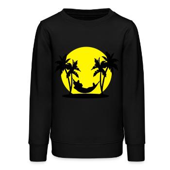 sieste mexicaine - Sweat ado bio Stanley/Stella - noir - Devant - AI Model Teenager Male light (155cm)
