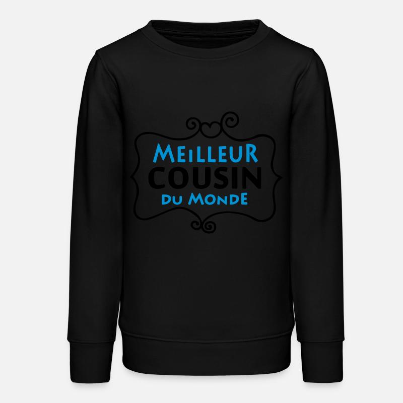 Meilleur COUSIN du monde (2c) - Sweat ado bio Stanley/Stella - noir
