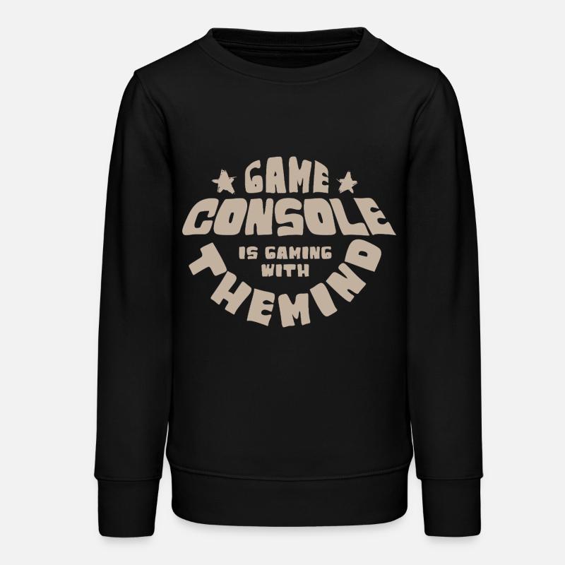 Console de jeu rétro pour les vrais joueurs - Sweat ado bio Stanley/Stella - noir