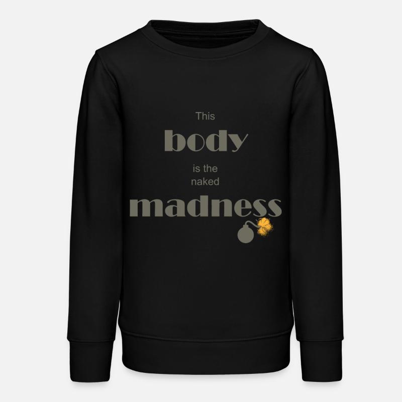 La folie nue - Sweat ado bio Stanley/Stella - noir