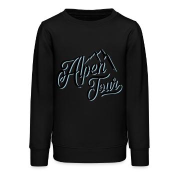 alpen tour - Teenager Organic Sweatshirt Mini Changer von Stanley/Stella - Schwarz - Vorne - AI Model Teenager Male light (155cm)