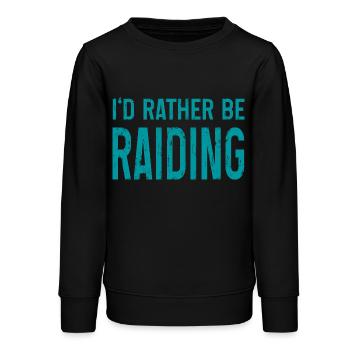 rather be raiding Zeichenfläche 1 - Teenager Organic Sweatshirt Mini Changer von Stanley/Stella - Schwarz - Vorne - AI Model Teenager Male light (155cm)