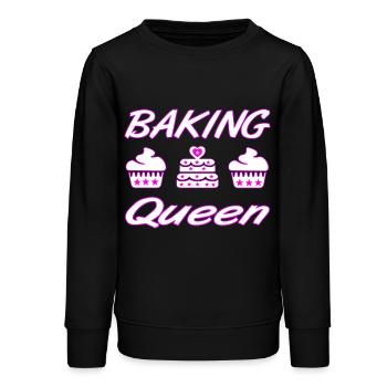 Backen - Teenager Organic Sweatshirt Mini Changer von Stanley/Stella - Schwarz - Vorne - AI Model Teenager Male light (155cm)