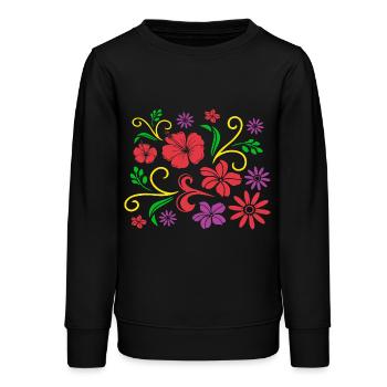 Botaniste - Sweat ado bio Stanley/Stella - noir - Devant - AI Model Teenager Male light (155cm)