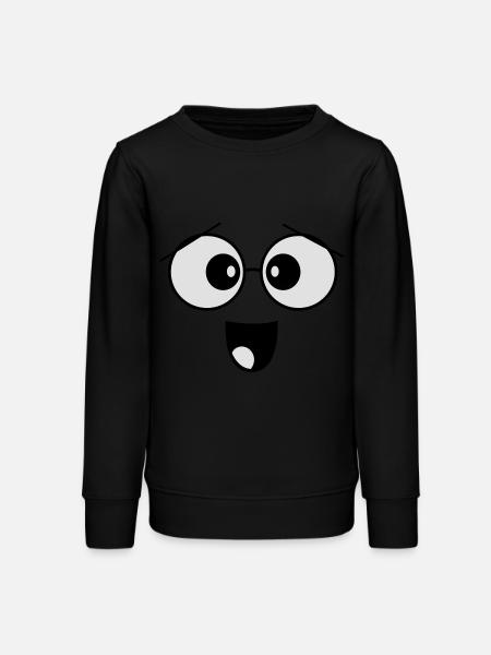 face - Teens Organic Sweatshirt by Stanley/Stella - black