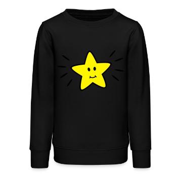 star - Teenager Organic Sweatshirt Mini Changer von Stanley/Stella - Schwarz - Vorne - AI Model Teenager Male light (155cm)