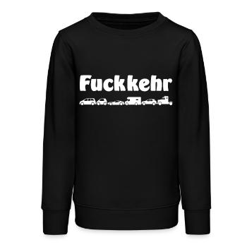 Fuckkehr - Scheiß-Verkehr - Teenager Organic Sweatshirt Mini Changer von Stanley/Stella - Schwarz - Vorne - AI Model Teenager Male light (155cm)