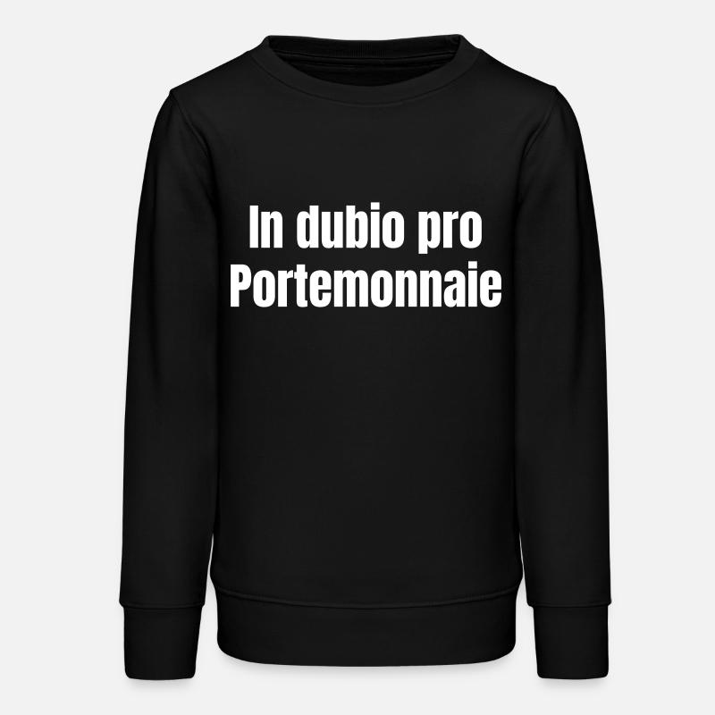 In dubio per wallet - Teens Organic Sweatshirt by Stanley/Stella - black