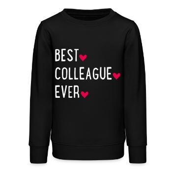 Bester Kollege - Teenager Organic Sweatshirt Mini Changer von Stanley/Stella - Schwarz - Vorne - AI Model Teenager Male light (155cm)