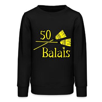 50 Jahre Besen - Teenager Organic Sweatshirt Mini Changer von Stanley/Stella - Schwarz - Vorne - AI Model Teenager Male light (155cm)