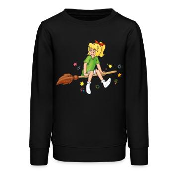 Bibi Blocksberg auf Kartoffelbrei Hexsterne - Teenager Organic Sweatshirt Mini Changer von Stanley/Stella - Schwarz - Vorne - AI Model Teenager Male light (155cm)