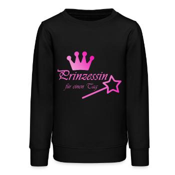 Prinzessin - Teenager Organic Sweatshirt Mini Changer von Stanley/Stella - Schwarz - Vorne - AI Model Teenager Male light (155cm)