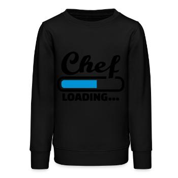 Chef - Teenager Organic Sweatshirt Mini Changer von Stanley/Stella - Schwarz - Vorne - AI Model Teenager Male light (155cm)