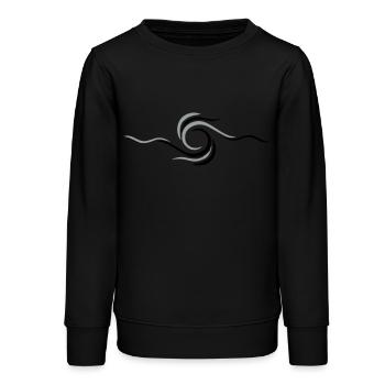 Vague - Sweat ado bio Stanley/Stella - noir - Devant - AI Model Teenager Male light (155cm)