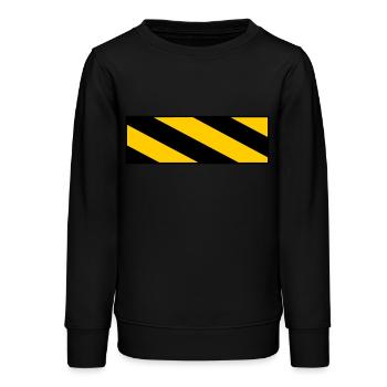 warning sign - Teenager Organic Sweatshirt Mini Changer von Stanley/Stella - Schwarz - Vorne - AI Model Teenager Male light (155cm)