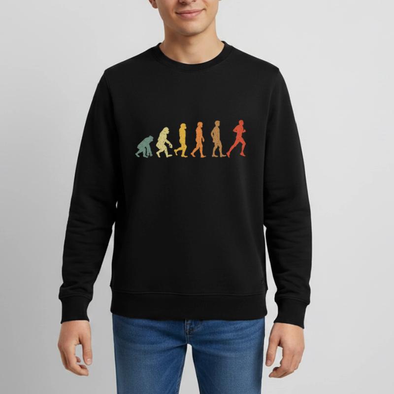 Evolution to Runner – Design de jogging rétro Sweat ado bio Stanley/Stella