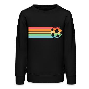 Fußballspieler Fußball - Teenager Organic Sweatshirt Mini Changer von Stanley/Stella - Schwarz - Vorne - AI Model Teenager Male light (155cm)