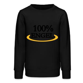 Engel - Teenager Organic Sweatshirt Mini Changer von Stanley/Stella - Schwarz - Vorne - AI Model Teenager Male light (155cm)