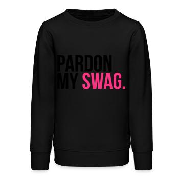 pardon my swag - Sweat ado bio Stanley/Stella - noir - Devant - AI Model Teenager Male light (155cm)