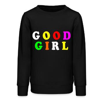 Good girl - Teenager Organic Sweatshirt Mini Changer von Stanley/Stella - Schwarz - Vorne - AI Model Teenager Male light (155cm)