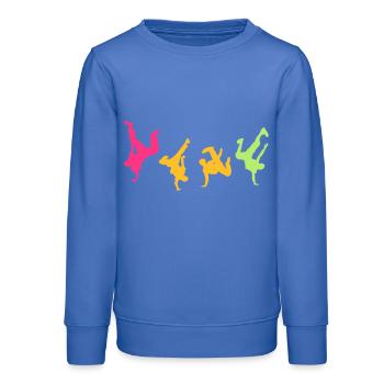 Break Dance Hip-Hop-danseur16 - Teenager Organic Sweatshirt Mini Changer von Stanley/Stella - carolina Blue - Vorne - AI Model Teenager Male dark (155cm)